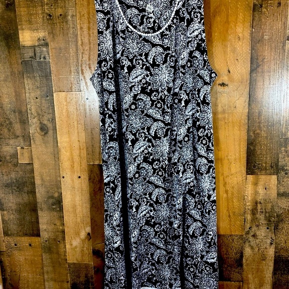 Calvin Klein Dresses & Skirts - Calvin Klein Stylish Black & White Paisley Print Women's Dress Size XL
